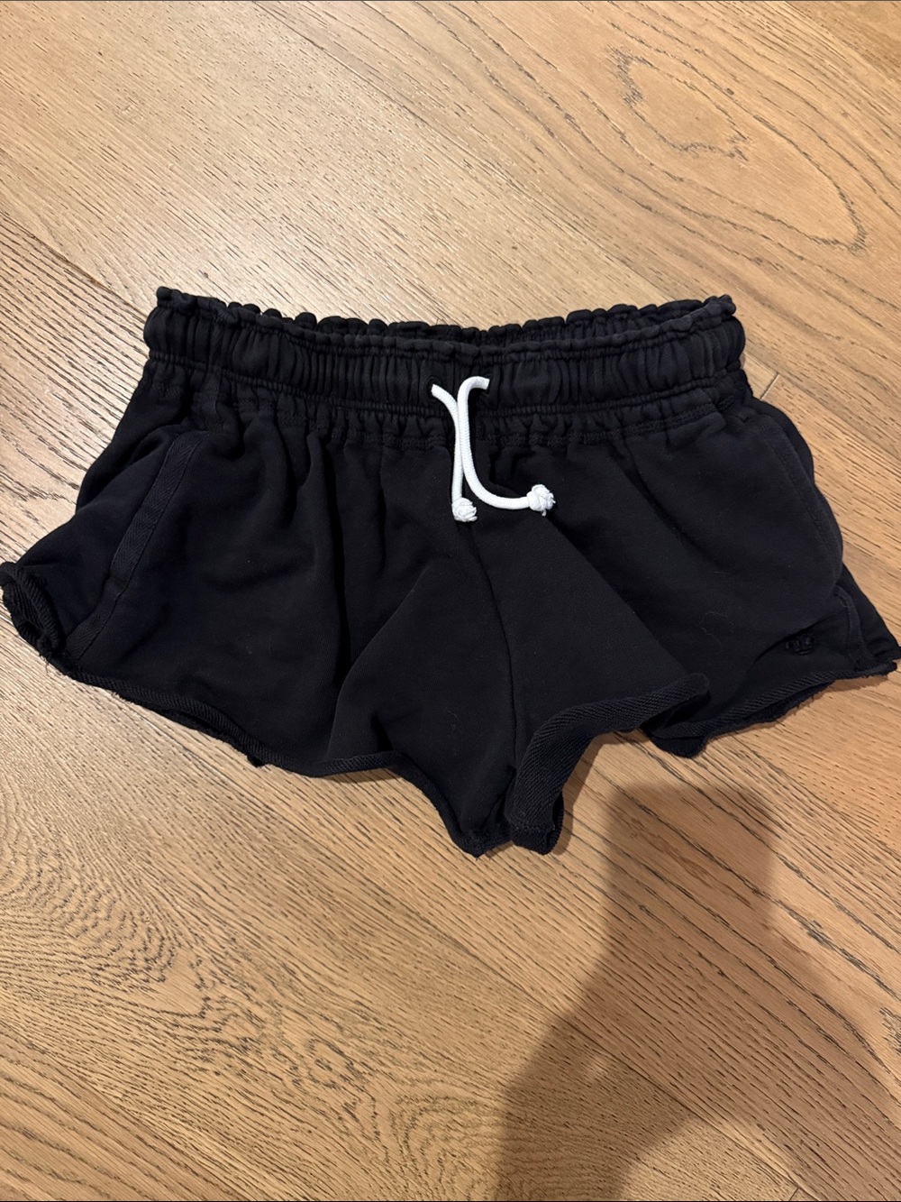 Free People Black Athletic Drawstring Shorts